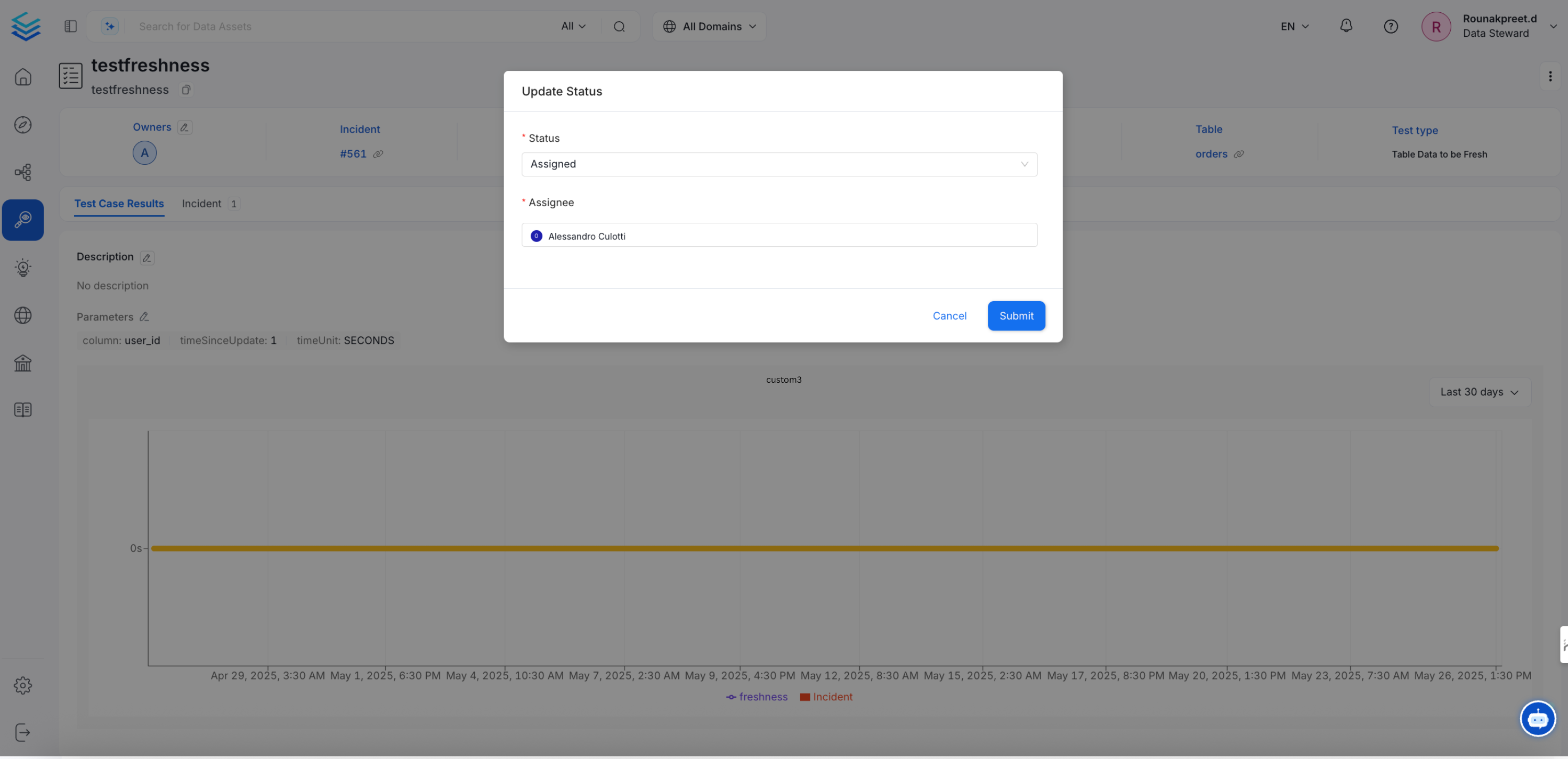 Incident Status Change