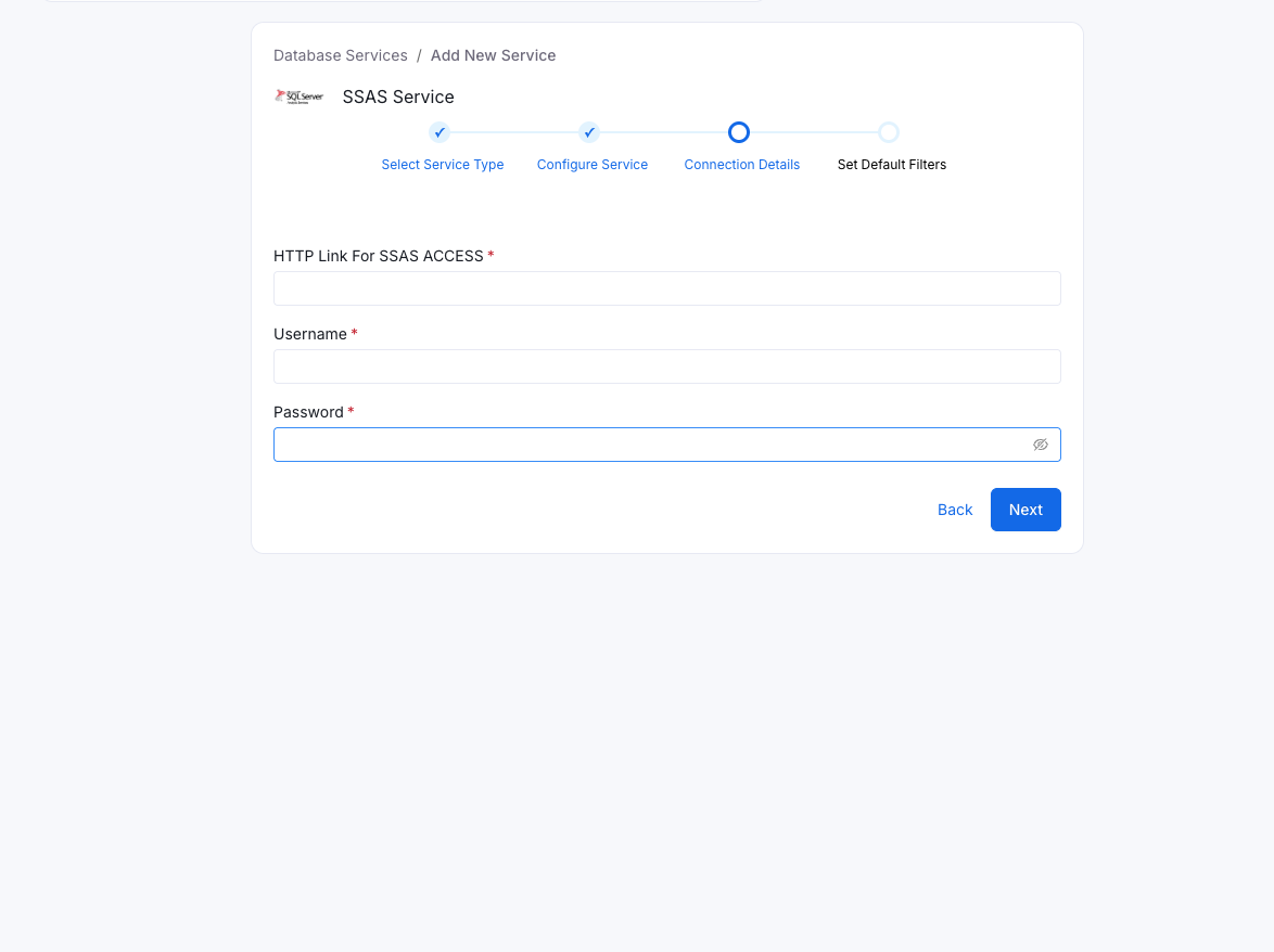 Configure Service connection