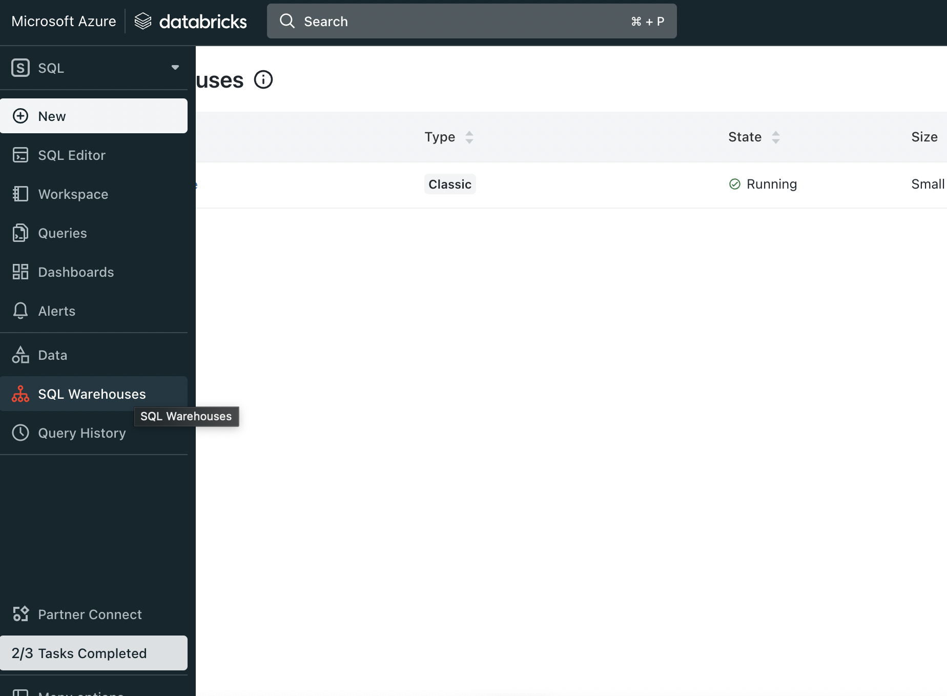 Select Sql Warehouse