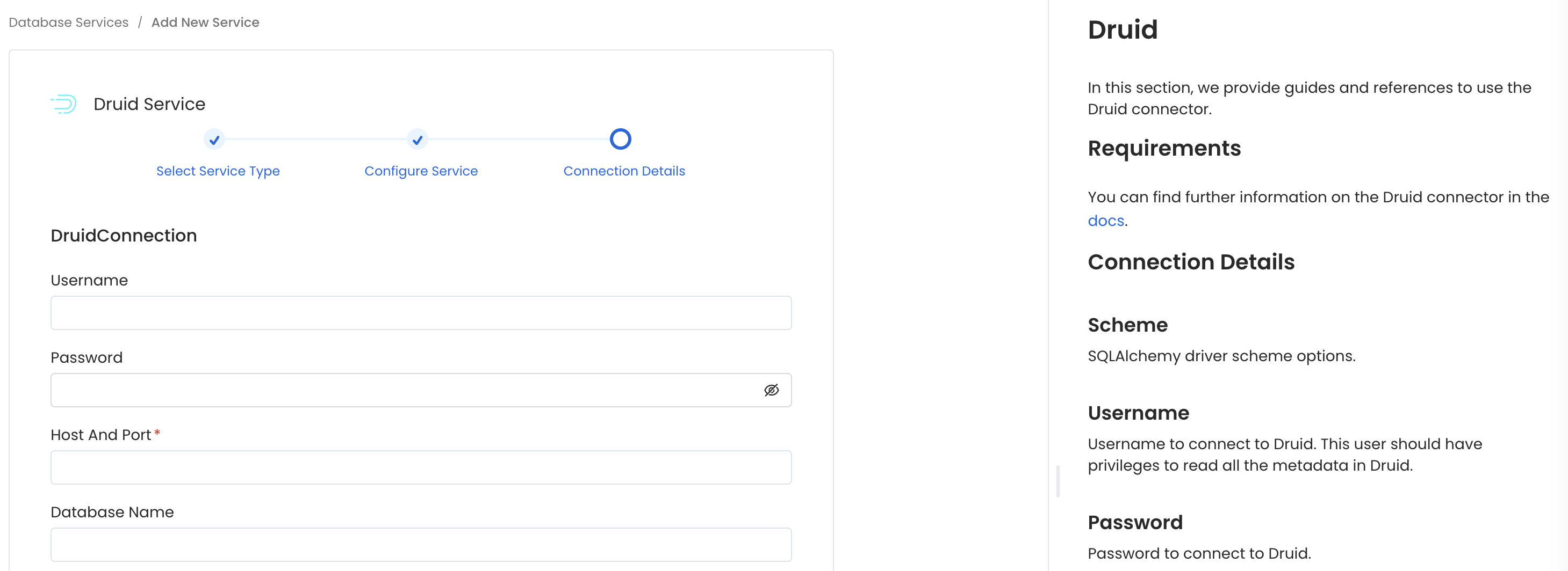 Configure Service connection