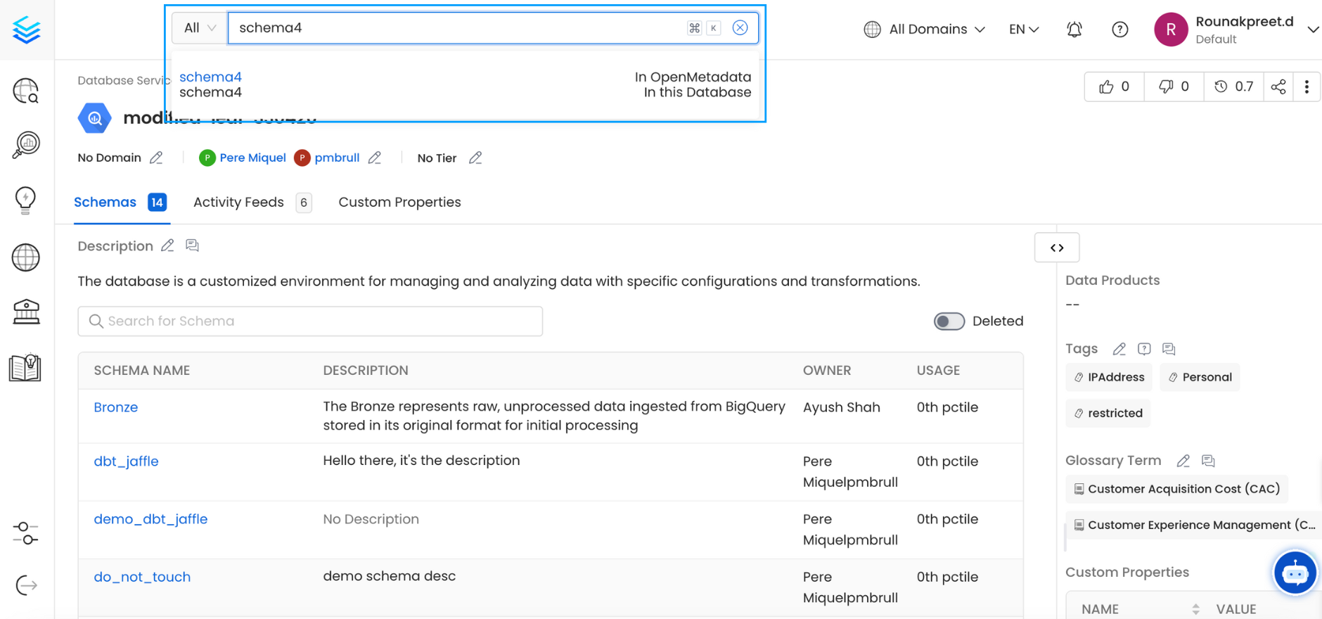 Filter by Database