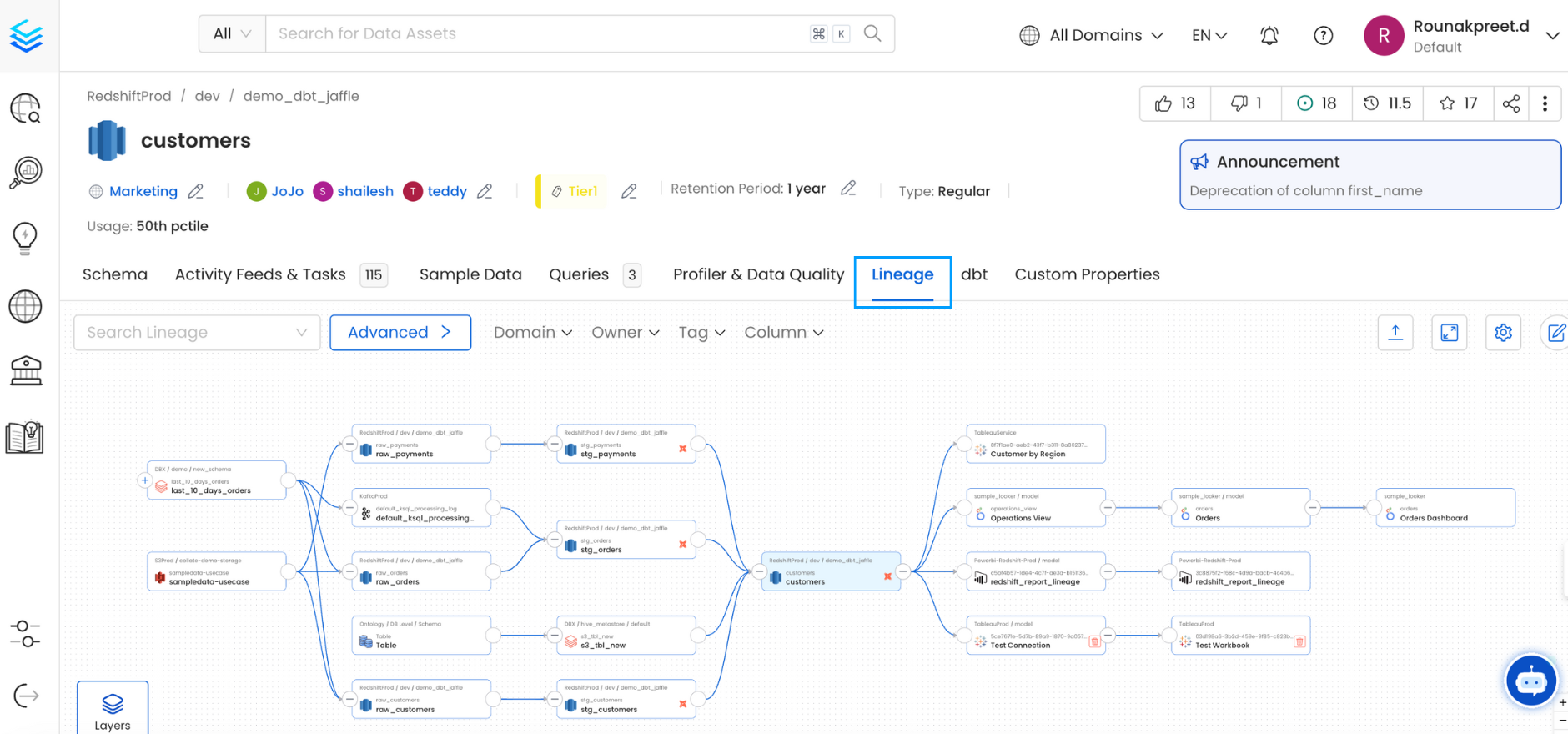 Discover Assets through Relationships: Lineage