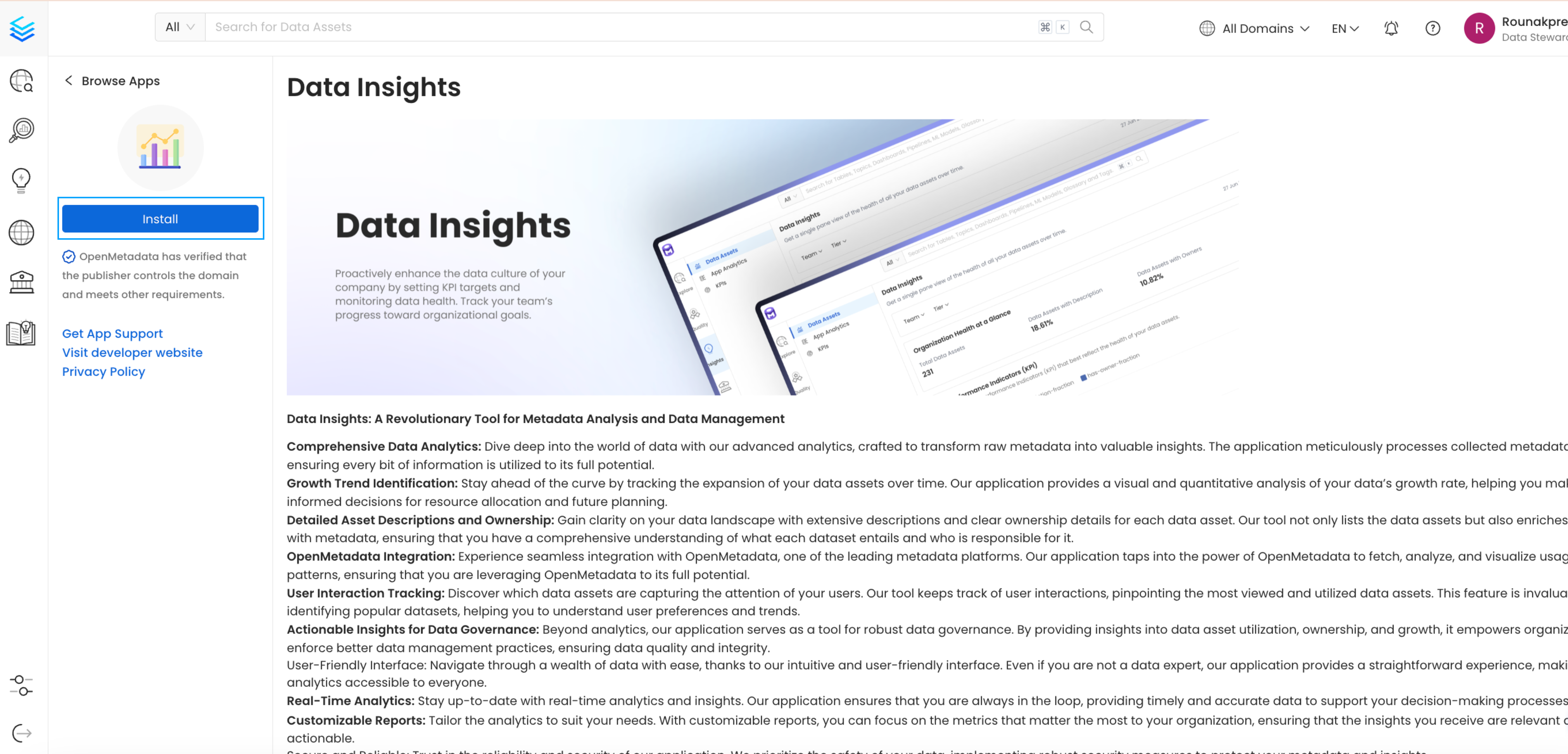 Install Data Insights