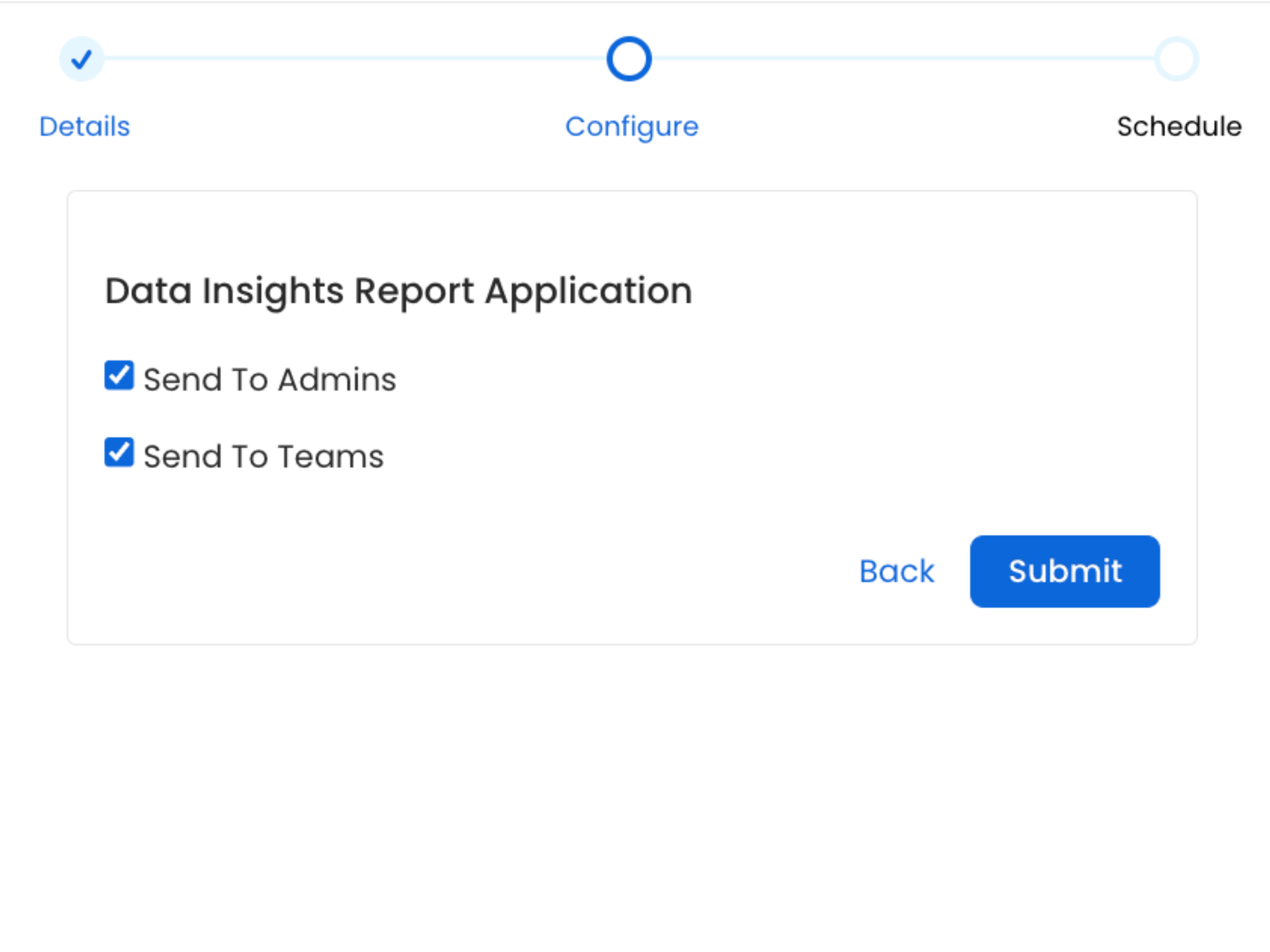 Send Report to Admins and Teams