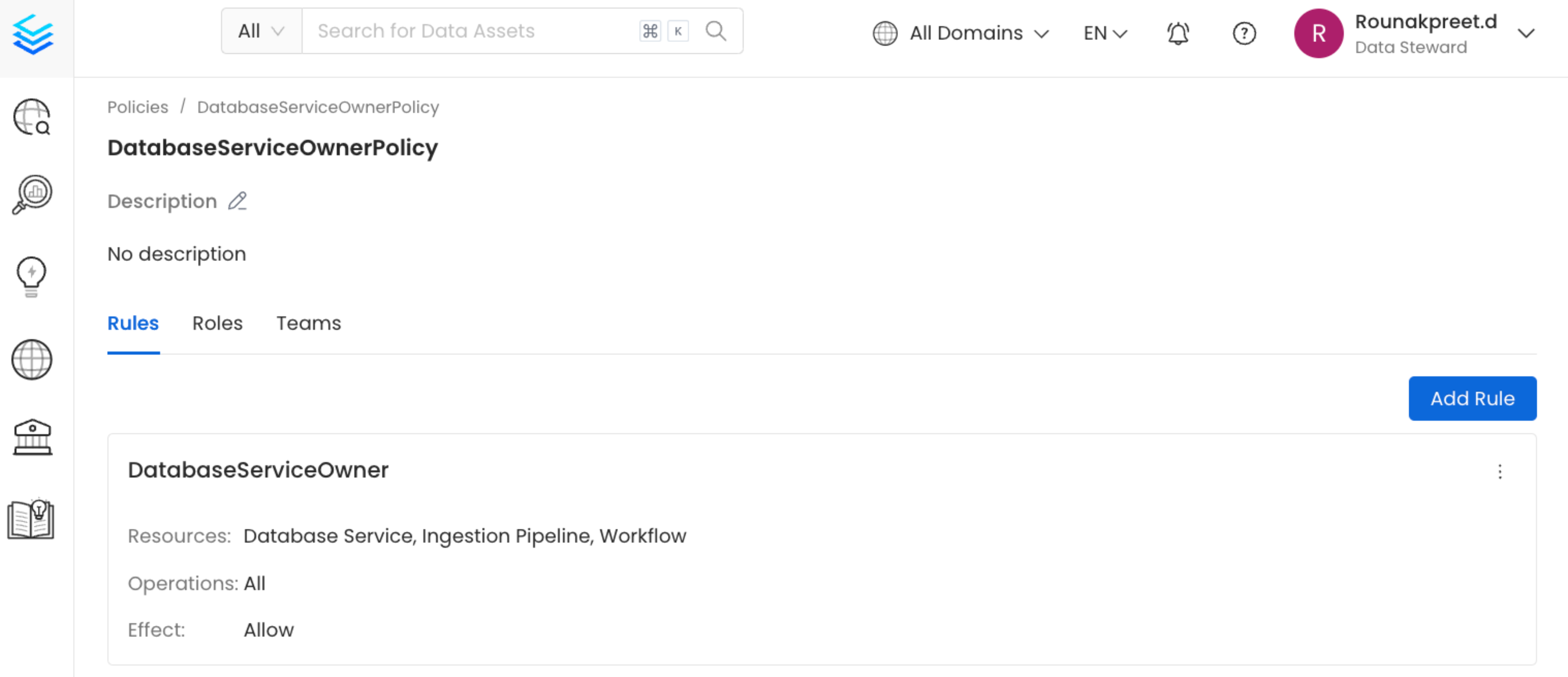 Creating Roles & Policies in OpenMetadata