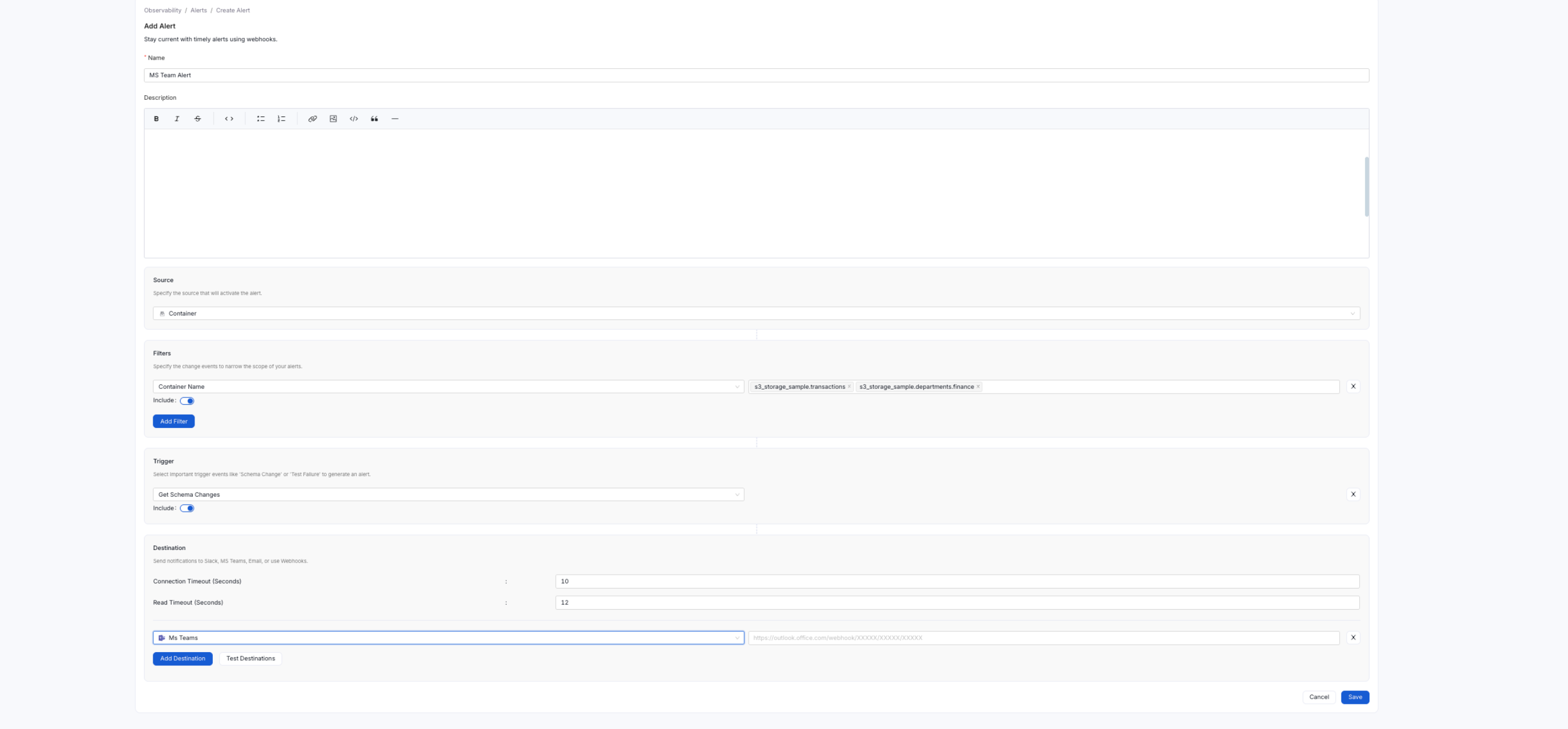 MS Team Webhook